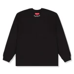 Preloved - Supreme Embroidered Collar L/S Black Top