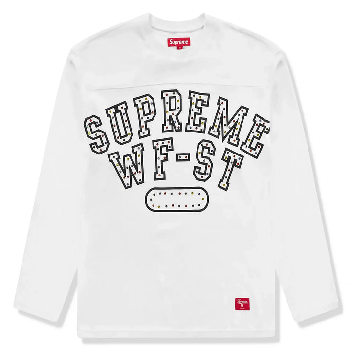 supreme-athletic-studded-l_s-white-t-shirt-fw24kn80-white-front Preloved - Supreme Athletic Studded L/S White T-Shirt