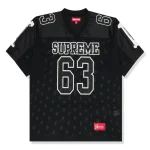 Supreme Bones Black Football Jersey (FW25)