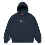 Supreme Box Logo Navy Hoodie (FW25)