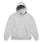 Supreme Satin Applique Heather Grey Hoodie (FW25)