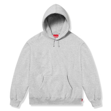 Supreme Satin Applique Heather Grey Hoodie (FW25)