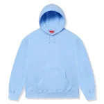 Supreme Satin Applique Light Blue Hoodie (FW24)
