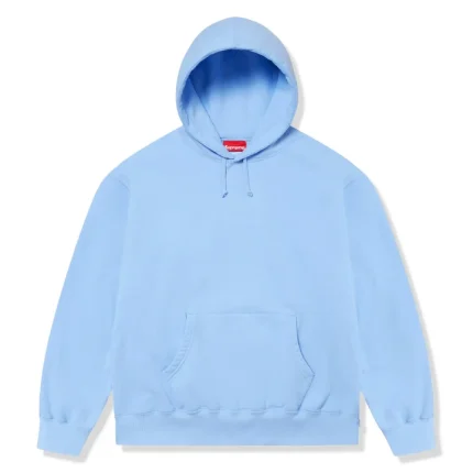 Supreme Satin Applique Light Blue Hoodie (FW24)