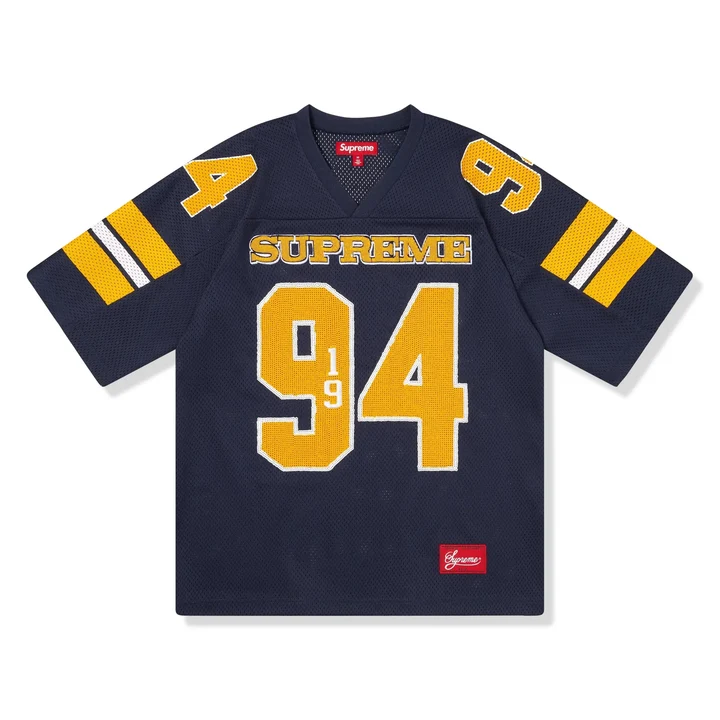 supreme-sequin-navy-football-jersey-_fw25_-fw25kn22-navy-front Supreme Sequin Navy Football Jersey (FW25)