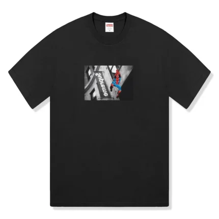 Supreme Spider Man Black T-Shirt (SS26)