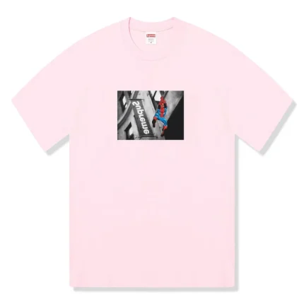 Supreme Spider Man Pink T-Shirt (SS26)