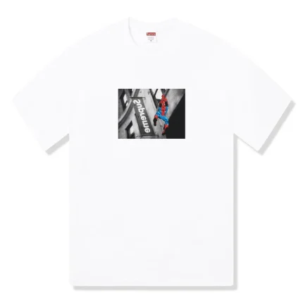 Supreme Spider Man White T-Shirt (SS26)