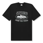 Supreme x Corteiz Rules The World Black T Shirt