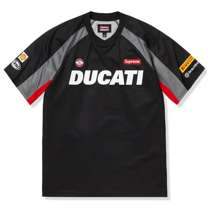 supreme-x-ducati-soccer-black-jersey-ss24kn47-front Supreme x Ducati Soccer Black Jersey