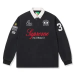 Supreme x Jacob & Co. La Martina Rugby Black Polo Shirt