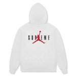 Supreme x Jordan Ash Grey Hoodie (FW24)
