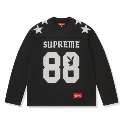 Supreme x Playboy L/S Black Football Top (SS26)